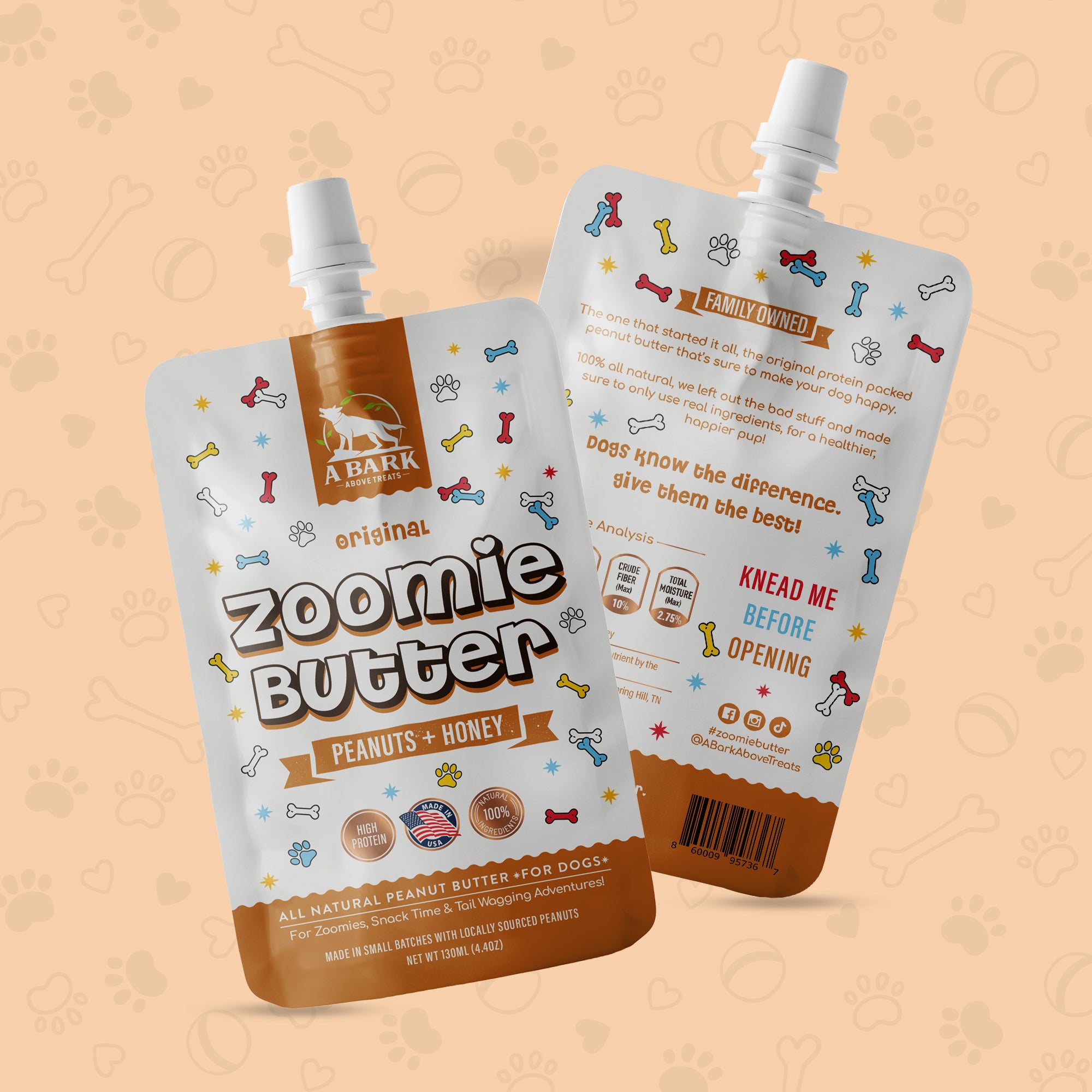 3 Squeeze Packs, Zoomie Butters Subscription