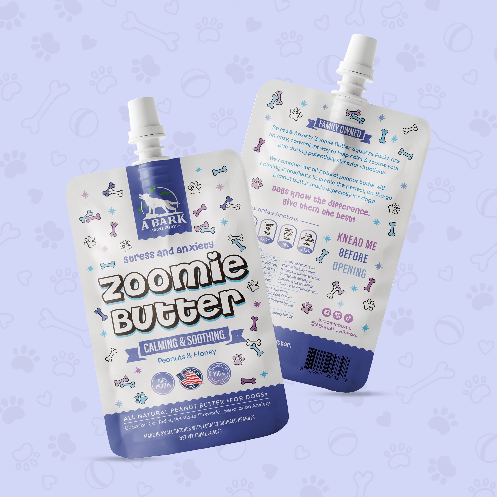 3 Squeeze Packs, Zoomie Butters Subscription