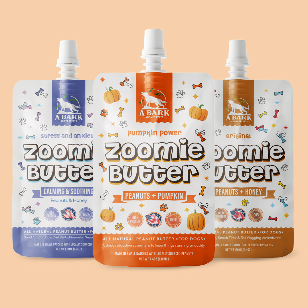 3 Squeeze Packs, Zoomie Butters Subscription