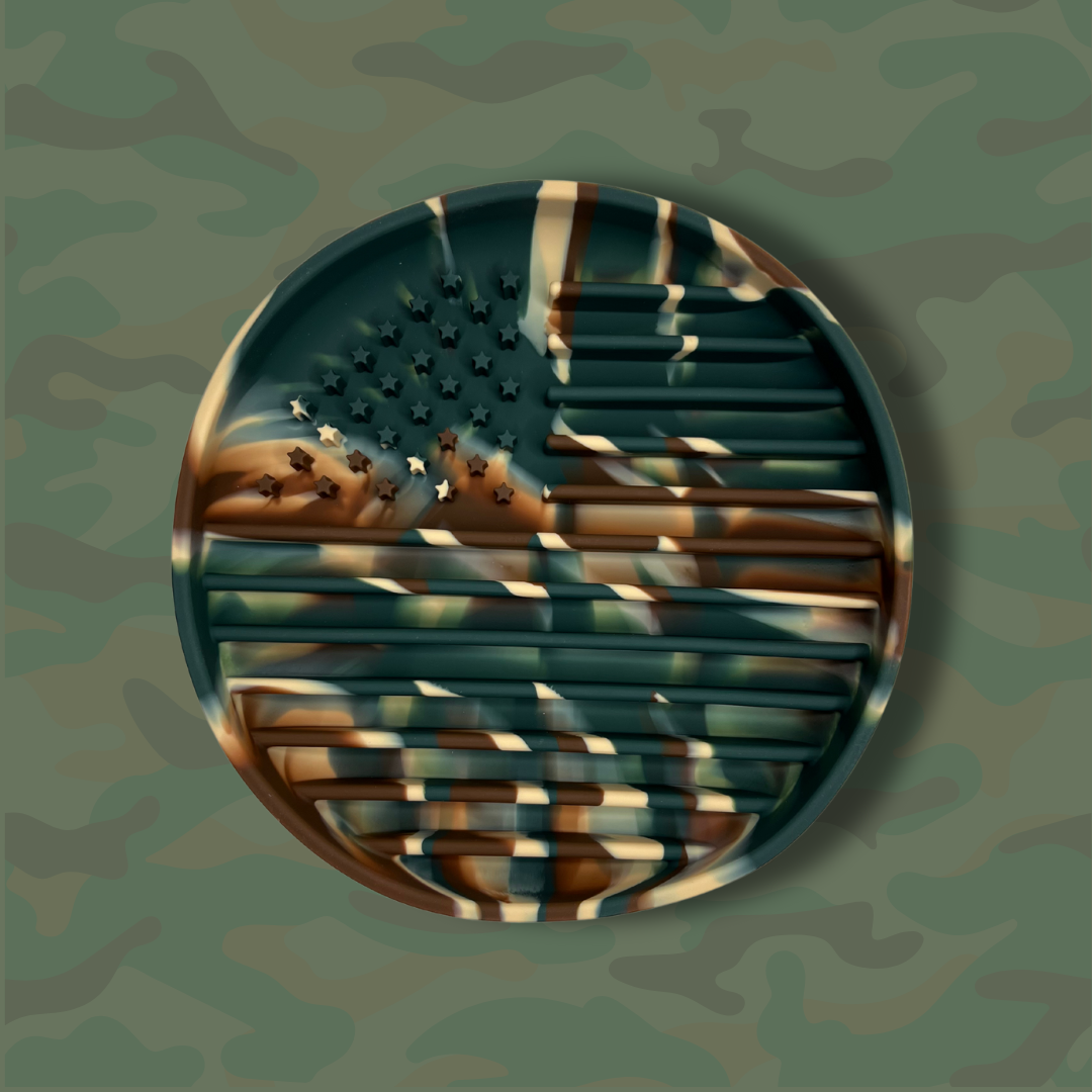 Camo American Flag Lick Mat