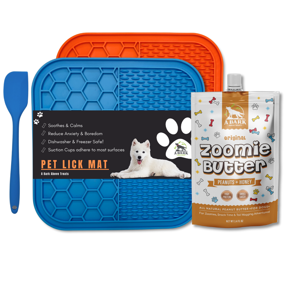 Zoomie Butter Squeeze Pack + Lick Mat Pack – A Bark Above Treats